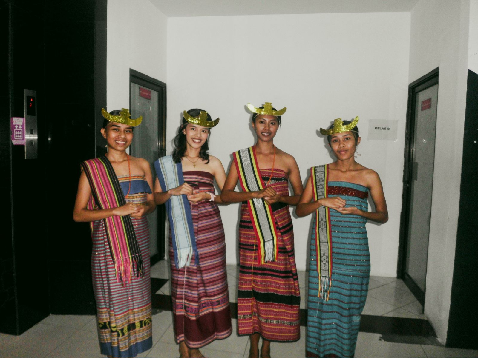 Students from Timor-Leste representing Traditional Dance from their country